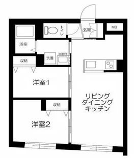 CENTRAL GARDEN RESIDENCE TOKYO【1階】の間取り