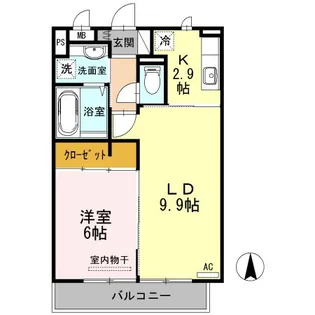 サンハウス C【2階】の間取り