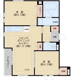 グリーンヒル白山【1階】の間取り