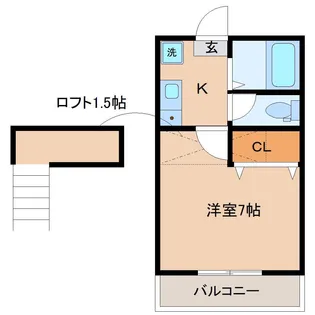アルファ愛宕橋壱番館【2階】の間取り