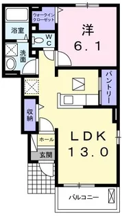 カーサ・ヴィオラA【1階】の間取り