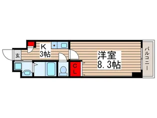 釜鳴マンション【5階】の間取り
