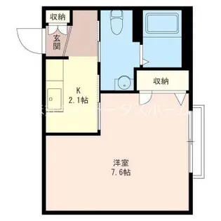 クロワール南田中A【2階】の間取り
