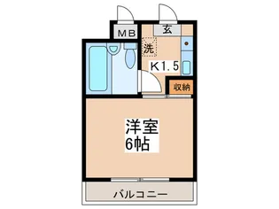 カーサ十日市場【4階】の間取り