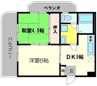 グランデ葛野【2階】の間取り