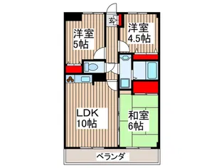 クレスト志木【3階】の間取り