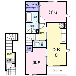 クリスタルM.K.W II【2階】の間取り