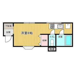 ファーストコート本木【1階】の間取り