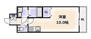 プラディーパ花園町【4階】の間取り