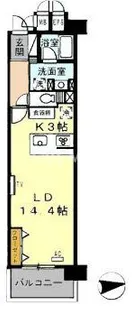 ロイヤルパークス西新井【12階】の間取り