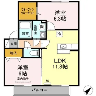 マイレ【2階】の間取り
