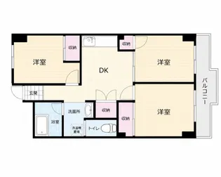 牛田みのりマンション【1階】の間取り