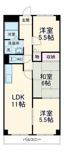 サンレディ城西【2階】の間取り