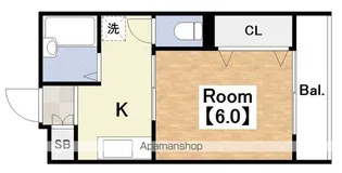 美里マンション【3階】の間取り
