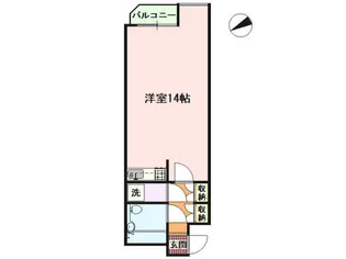 ノーヴェル城ヶ崎【3階】の間取り