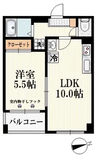 山主ビル【4階】の間取り