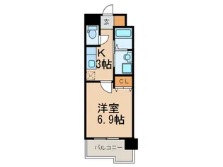 アルゴヴィラージュ天神【9階】の間取り
