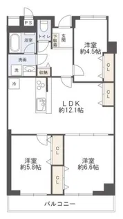 南浦和アーバンライフ【1階】の間取り