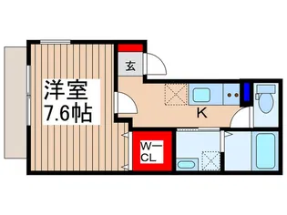 ノヴァエラ鶴瀬【1階】の間取り