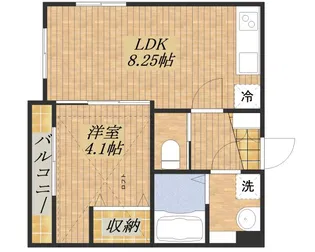フラットCoCo【2階】の間取り