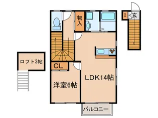 ラ・ソノリティI【2階】の間取り