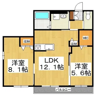 パルハイムI【2階】の間取り