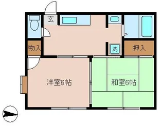 メゾン朝日【1階】の間取り