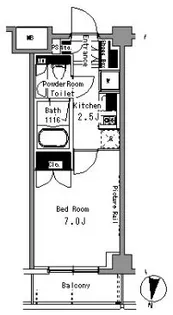 パークスフィア中野富士見町【3階】の間取り
