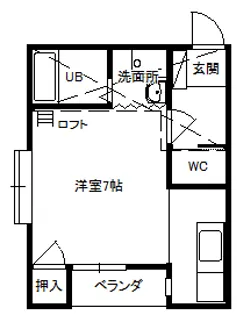 コーポラスリフレイン【1階】の間取り