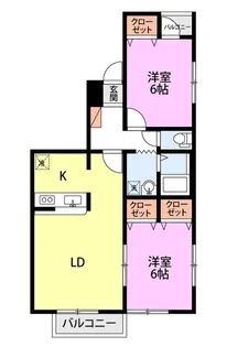 エクセランプラース【2階】の間取り