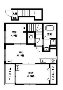 メイプルプレイス板倉【2階】の間取り