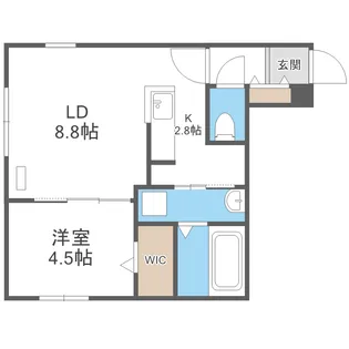 YU-COURT南郷7丁目(ユーコート南郷7丁目)【4階】の間取り