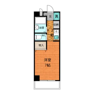 ウエスタンビル【4階】の間取り