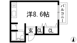 アーバンハイツ石橋【2階】の間取り