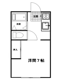 チェリーハイツ【1階】の間取り