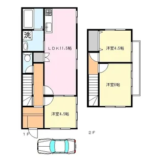 埼玉県朝霞市溝沼4【一戸建】の間取り