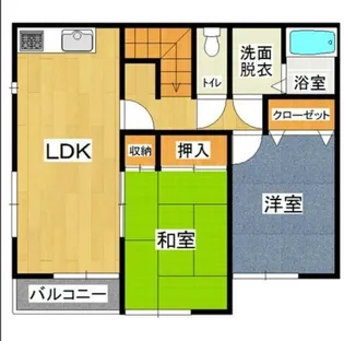 グリーンヒル【2階】の間取り