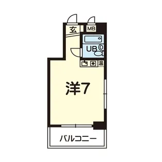 ロマネスク新町 602号【6階】の間取り