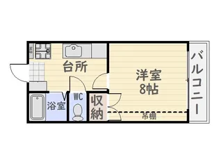 サウスウィンドM&M【4階】の間取り