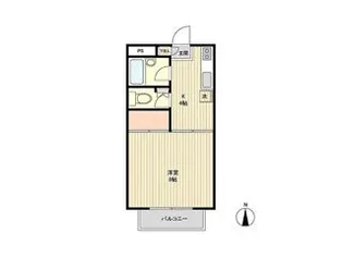 ハウス松園【1階】の間取り