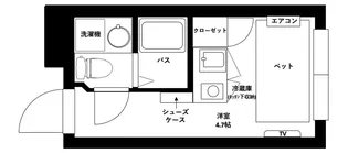 HJ PLACE HATSUDAI【1階】の間取り