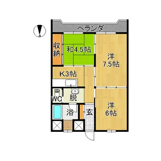 マンション瑞凰【5階】の間取り