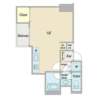 サンフローラ丸太町【11階】の間取り