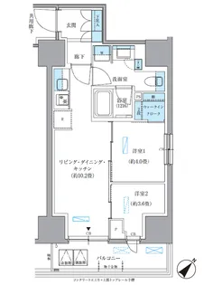 東京都中央区東日本橋3【マンション】の間取り