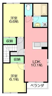 神奈川県秦野市三屋【アパート】の間取り