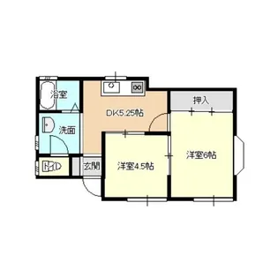 レイベルハイツ【1階】の間取り