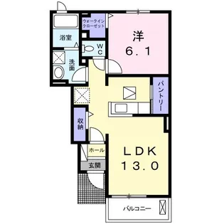 メゾン・ド・リュミエール A【1階】の間取り