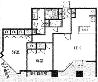 夕陽丘イクス【3階】の間取り