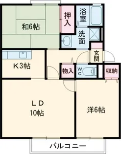 大阪府枚方市東香里新町【アパート】の間取り