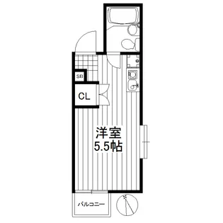 ラメール世田谷【2階】の間取り